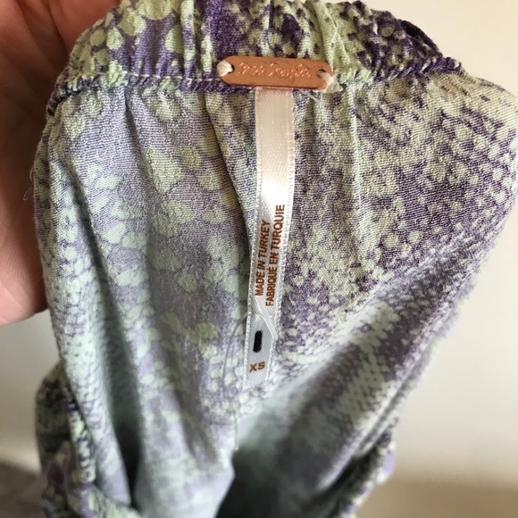 Free People Katie Button Front Midi Skirt Snake - Picture 7 of 7